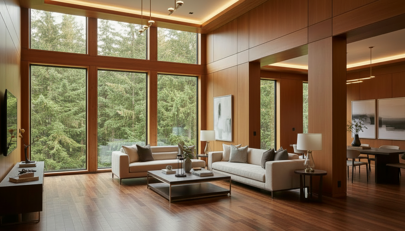 Completed luxury renovation at night