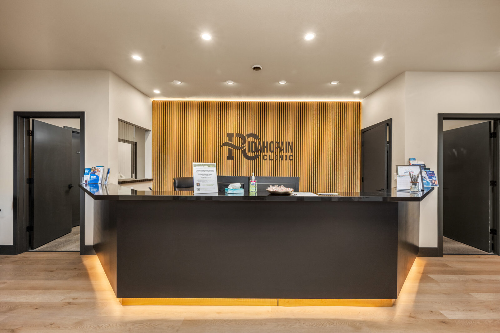 Idaho Pain Clinic reception, after