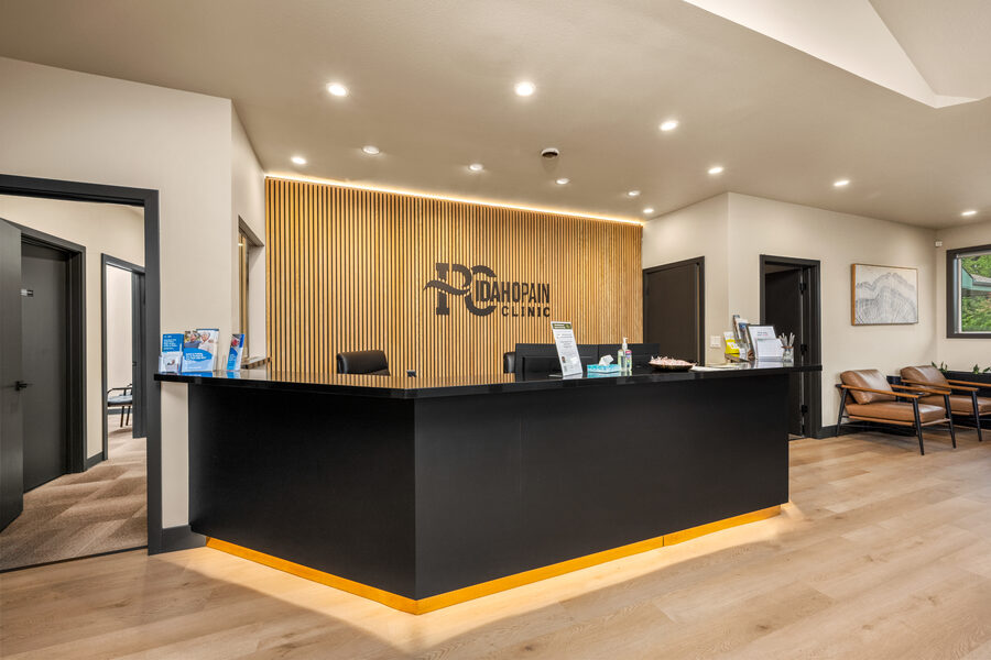 Idaho Pain Clinic reception and waiting area