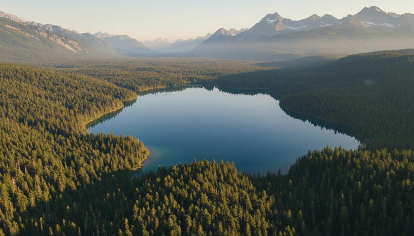 Remote forest building location